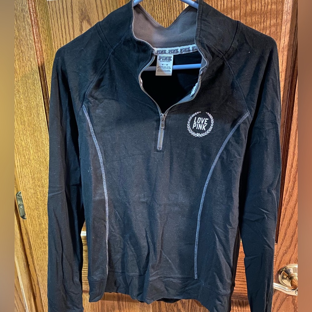PINK quarter zip pullover